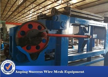 Allumen Hexagonal Wire Netting Machine Blue Color Automatic Oil System Ukuran Mesh 100x120mm