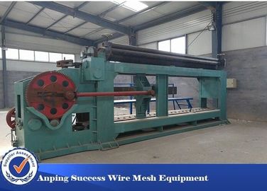 Cina 80x100mm Gabion Wire Mesh Weaving Machine Mengadopsi Kontrol Otomatis PLC pemasok